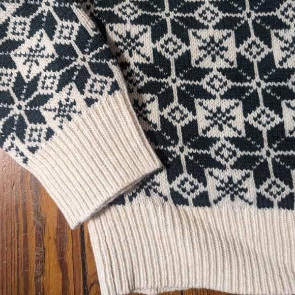NWT JCrew 100% Lambswool Nordic Fair Isle crewneck sweater - M - Picture 4 of 12